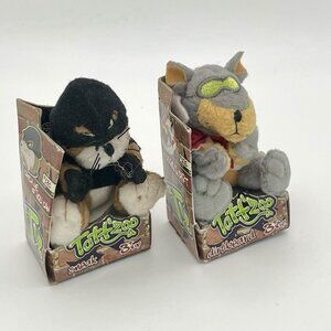 TattZoo Mini Plush Lot Sneak #131 & Dirtbeard #102 W/ Boxes 2010 Blip Toys RARE